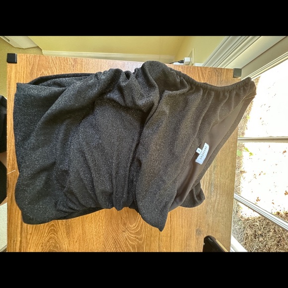 Petal and pup marquee black shimmer midi dress size small asymmetrical - Picture 5 of 9